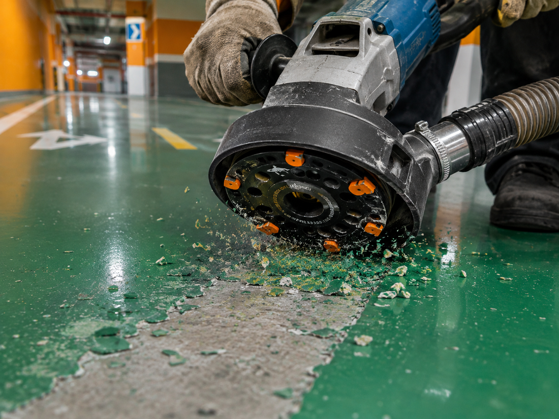 PCD Grinding Wheels Guide: Heavy Epoxy Glue and Coating Removal