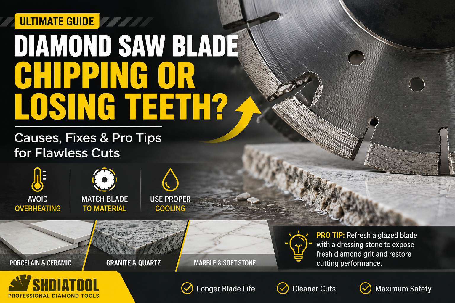 Why Is My Diamond Saw Blade Chipping or Losing Teeth? Causes, Fixes & Pro Tips (2026)