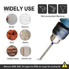 Diashark Diamond Mortar Raking Bit for Mortar Raking Tuck Pointing Masonry Stone Brick Removal M14 or 5/8"-11 Thread or Shank