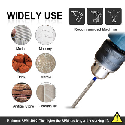 Diashark Diamond Mortar Raking Bit for Mortar Raking Tuck Pointing Masonry Stone Brick Removal M14 or 5/8"-11 Thread or Shank