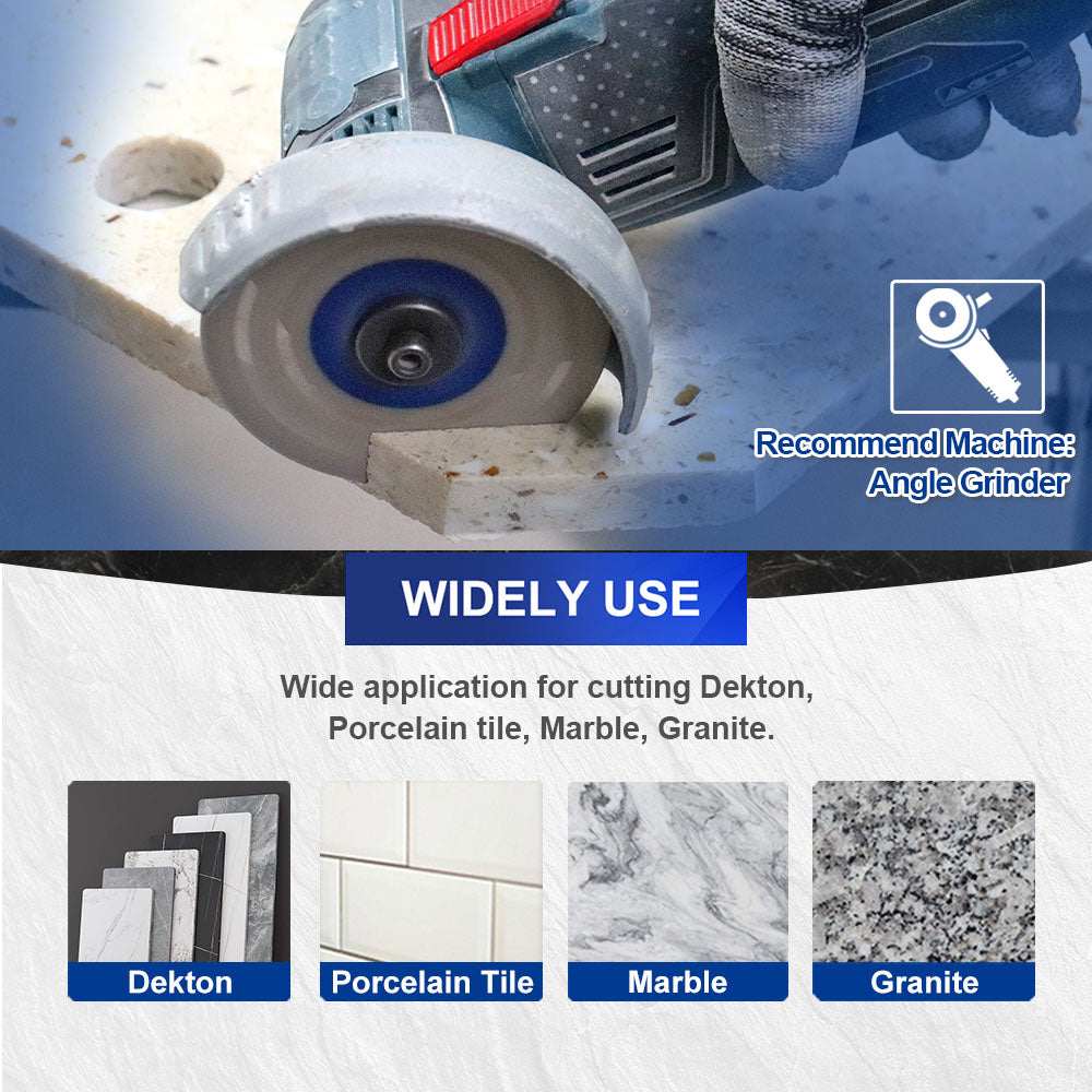 Diashark 75/115/125mmcs Porous Widened Cutting Blade  Ultra-Thin Disc Porcelain Tile Marble Glass Granite