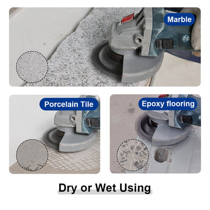 DIASHARK 1pc or 2pcs Dia 4.5"/5" Diamond Hexagonal PCD Grinding Cup Wheel  Polycrystalline Grinding Wheel
