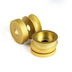 Diashark 2pcs 3inch 75mm Diamond Convex Wheel for Grinding Concrete Marble Granite French Edge Roman Edge Half-Round Edge