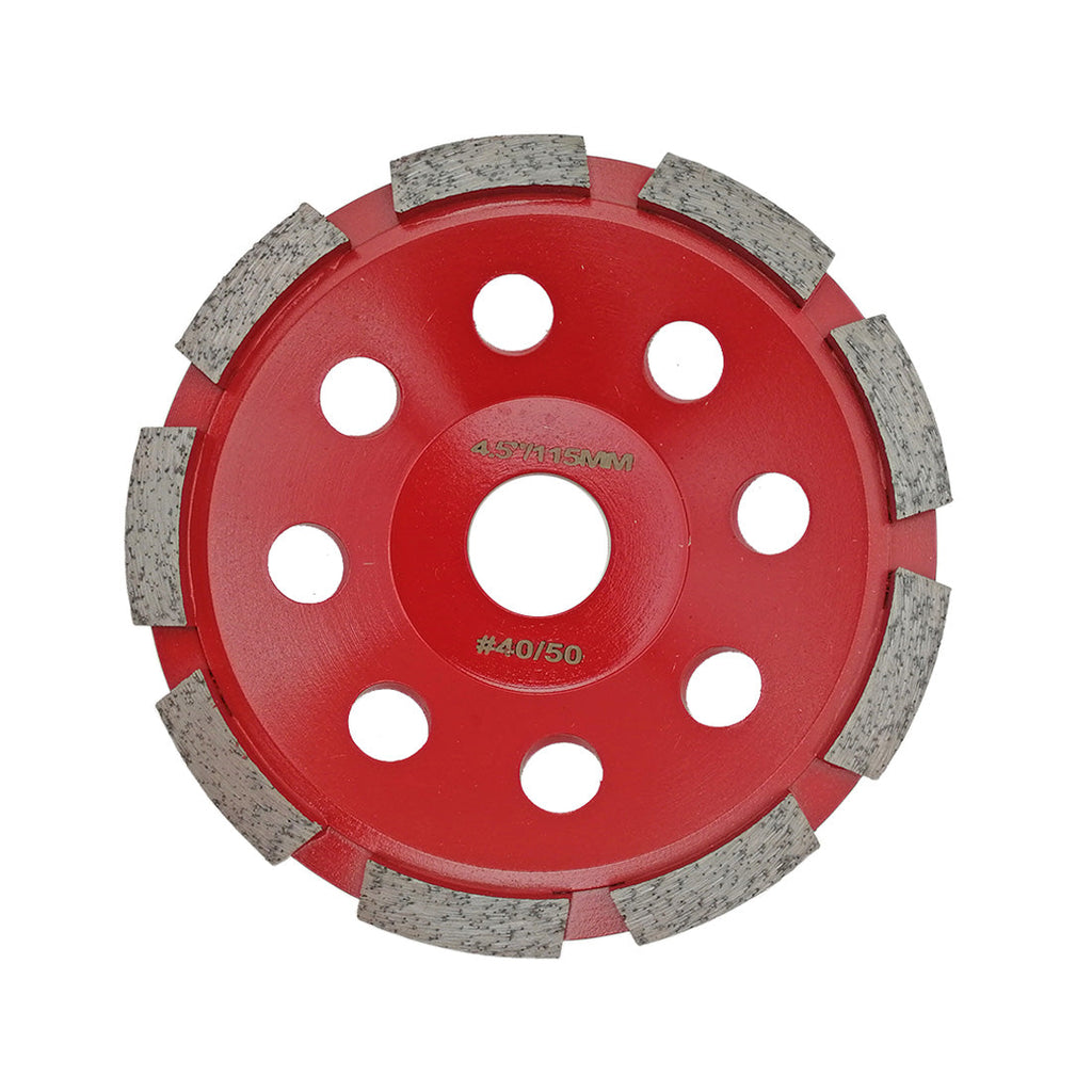 Diashark Concrete Turbo Row Diamond Grinding Cup Wheel Hard Masonry Marble Weld Turbo Cup Disc Fits 7/8 Inch Arbor from 4" to 7"