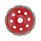 Diashark Concrete Turbo Row Diamond Grinding Cup Wheel Hard Masonry Marble Weld Turbo Cup Disc Fits 7/8 Inch Arbor from 4" to 7"