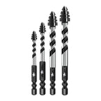 DIASHARK 6/8/10/12mm 5pc Dry Carbide Drill Bit Quick-fit Hex Shank for Porcelain Tile Ceramic Granite Marble Stone Masonry