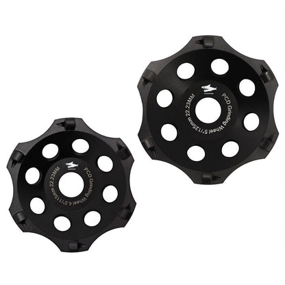 DIASHARK 1pc or 2pcs Dia 4.5"/5" Diamond Hexagonal PCD Grinding Cup Wheel  Polycrystalline Grinding Wheel