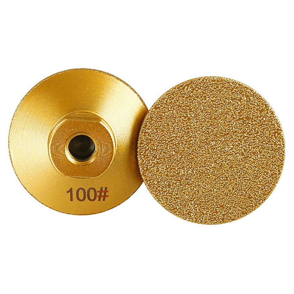 Diashark 2 inch Vacuum Brazed Flat Grinding Wheel for Granite Marble Concrete