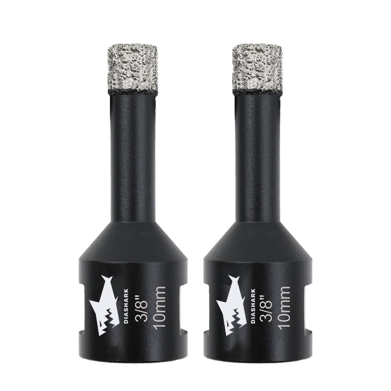 DIASHARK 2pcs 6/8/10/13/16mm 5/8''-11 Diamond Core Drill Bits for Porcelain Tile Ceramic Granite