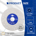 Diashark 75/115/125mmcs Porous Widened Cutting Blade  Ultra-Thin Disc Porcelain Tile Marble Glass Granite