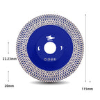 Diashark 4inch/4.5inch/5inxh X Mesh Turbo Saw Blade Diamond Cutter Tile Ceramic Marble Stone