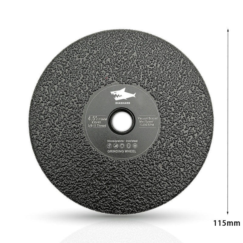 Diashark Vacuum Brazed Diamond Flat Grinding Wheel 5/8-11 Arbor
