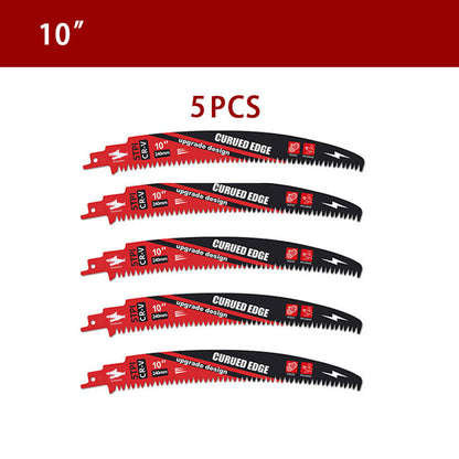 DIASHARK 2/3/5pcs 10”/12”/15" Japanese Teeth Reciprocating Saw Blade 5TPI for Wood Pruning Tree Trimming Wood Cutting with Storage Box