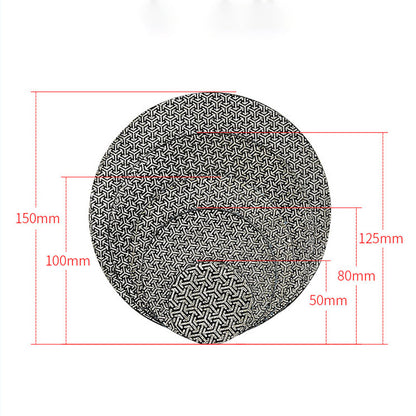 SHDIATOOL Almohadillas de Pulido de Diamante de Esponja Engrosada de 4"/100mm para Mármol de Piedra Blanda, 3 unidades/juego