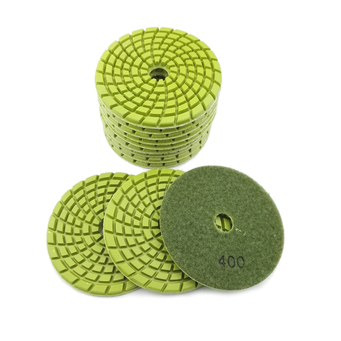 Diashrk 9pcs/12pcs 4" Concrete Resin Wet Diamond Polishing Pads Polishing  Concrete