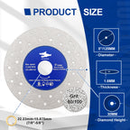 Diashark 75/115/125mmcs Porous Widened Cutting Blade  Ultra-Thin Disc Porcelain Tile Marble Glass Granite