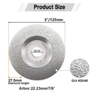 Diashark 4/4.5/5inch Diamond Grinding Cup Wheel for Granite Marble Masonry Convex