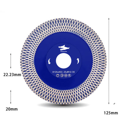 Diashark 4 Zoll/4,5 Zoll/5 Zoll X Mesh Turbo Sägeblatt Diamantfräser Fliesen Keramik Marmor Stein