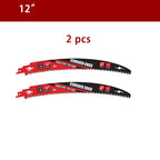 DIASHARK 2/3/5pcs 10”/12”/15" Japanese Teeth Reciprocating Saw Blade 5TPI for Wood Pruning Tree Trimming Wood Cutting with Storage Box