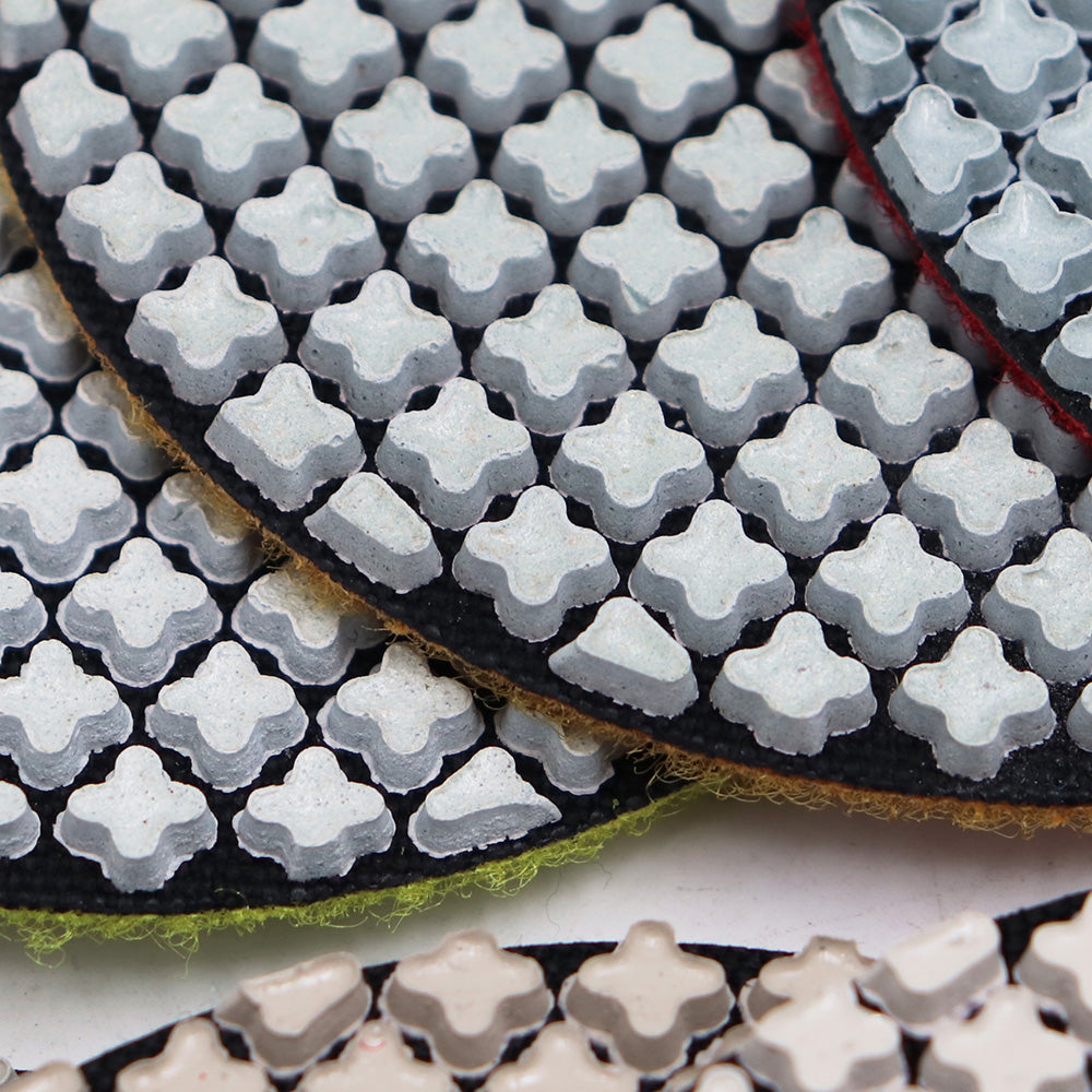 DIASHARK 7pcs 4" #50-3000 Grit Super Diamond Wet/Dry Resin Polishing Pads for Granite Marble