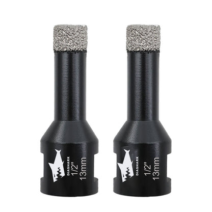 DIASHARK 2pcs 6/8/10/13/16mm 5/8''-11 Diamond Core Drill Bits for Porcelain Tile Ceramic Granite