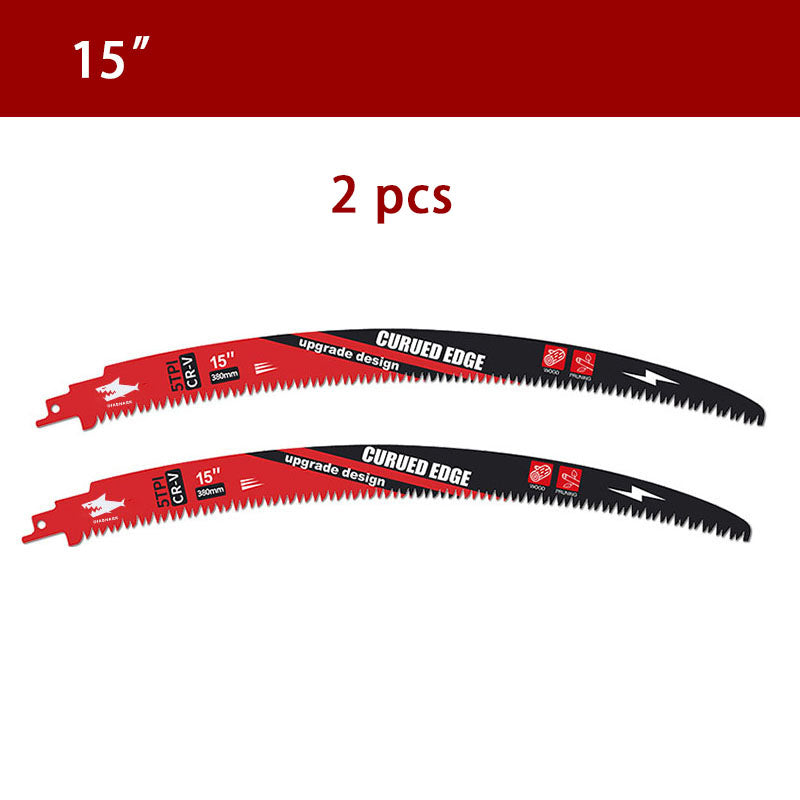 DIASHARK 2/3/5pcs 10”/12”/15" Japanese Teeth Reciprocating Saw Blade 5TPI for Wood Pruning Tree Trimming Wood Cutting with Storage Box