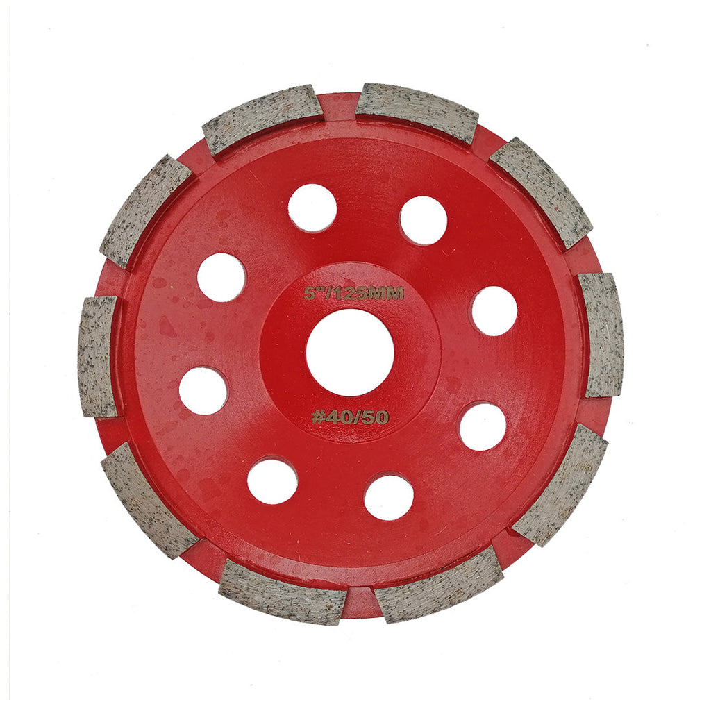 Diashark Concrete Turbo Row Diamond Grinding Cup Wheel Hard Masonry Marble Weld Turbo Cup Disc Fits 7/8 Inch Arbor from 4" to 7"