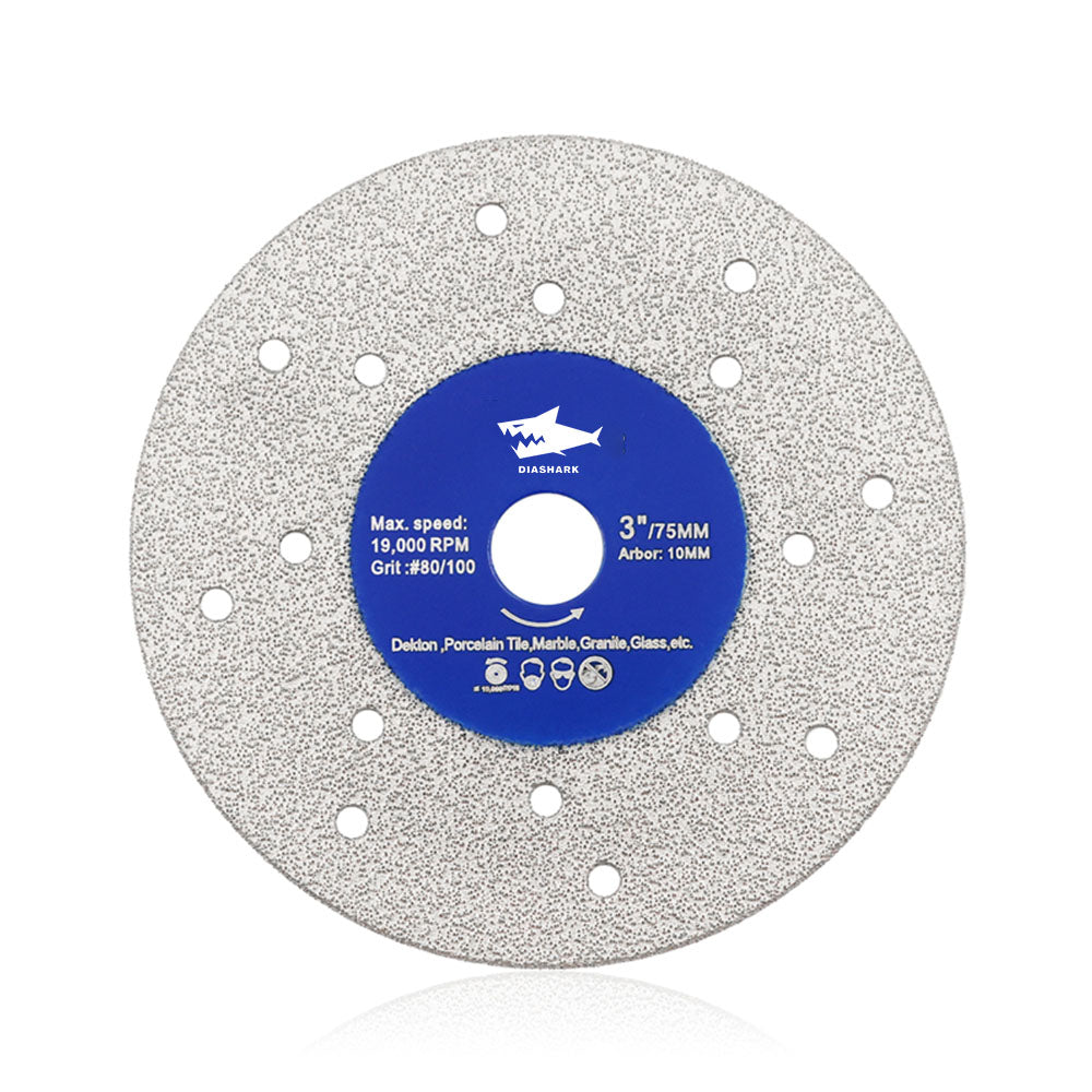 Diashark 75/115/125mmcs Porous Widened Cutting Blade  Ultra-Thin Disc Porcelain Tile Marble Glass Granite