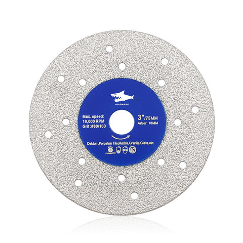 Diashark 75/115/125 mmcs Poröse Verbreiterte Trennscheibe Ultradünne Scheibe für Porzellanfliesen, Marmor, Glas, Granit