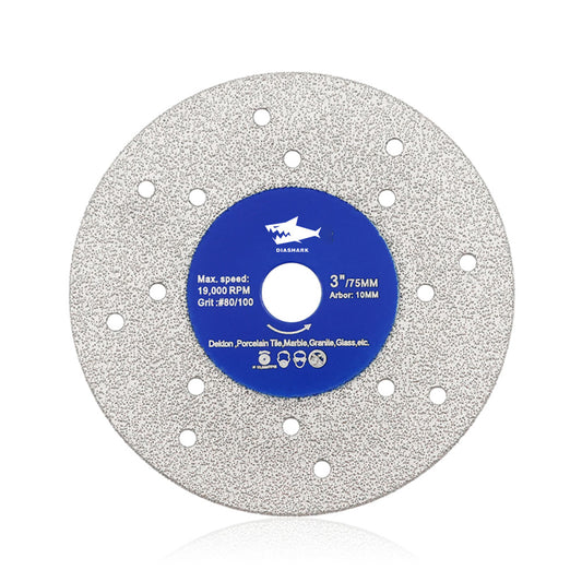 Diashark 75/115/125mmcs Hoja de corte porosa ensanchada Disco ultrafino Porcelanato Mármol Vidrio Granito