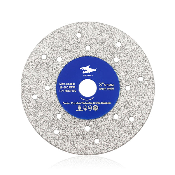 Diashark 75/115/125mmcs Porous Widened Cutting Blade  Ultra-Thin Disc Porcelain Tile Marble Glass Granite
