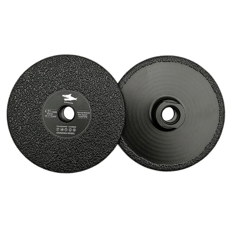 Diashark Vacuum Brazed Diamond Flat Grinding Wheel 5/8-11 Arbor