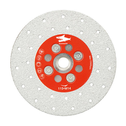 Diashark M14 Flange Double Sided Star Diamond Cutting Grinding Disc For Quartz Stone Marble