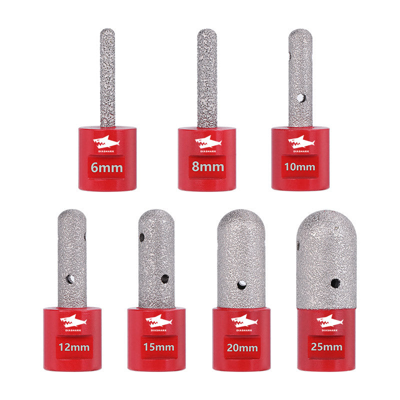 Diashark 6-30mm Diamond Finger Milling Bits Porcelain Ceramic Marble M14 or 5/8-11 Thread