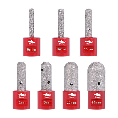 Diashark 6-30mm Diamond Finger Milling Bits Porcelain Ceramic Marble M14 or 5/8-11 Thread