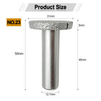 Diashark Diamond Router Bits with 1/2" Shank for Granite Marble 31 sizes 2pcs