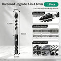 SHDIATOOL Brocas secas vástago de ajuste rápido + broca triangular de carburo de 6 mm para azulejos de porcelana, cerámica, granito, mármol y mampostería