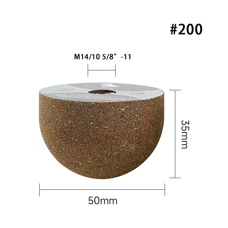 Diashark 50mm Silicon Carbide grinding wheel for Pebble Stone #50/100/200