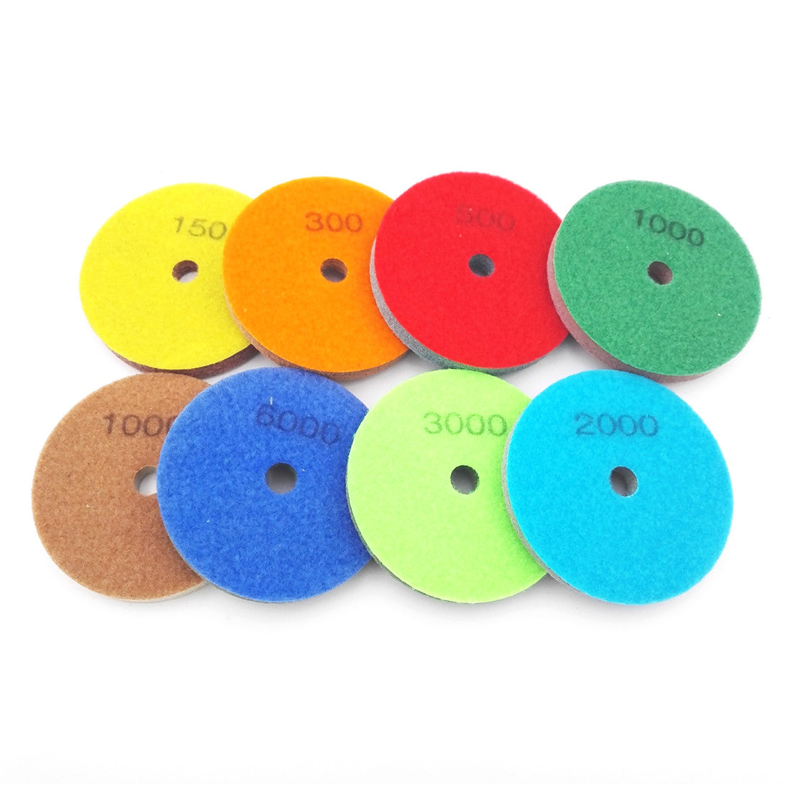 4" Schwammfaser-Polierpads für Marmor und weichere Steine