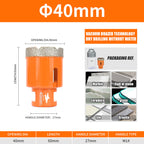 Diashark 6-100MM M14 Diamond Drill Bits Hole Saw Cutter for Porcelain Tile Granite Mortater Marble