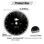 Diashark 4.5"7 " Diamond Saw Blade Cutting Porcelain Tile Ceramic Marble
