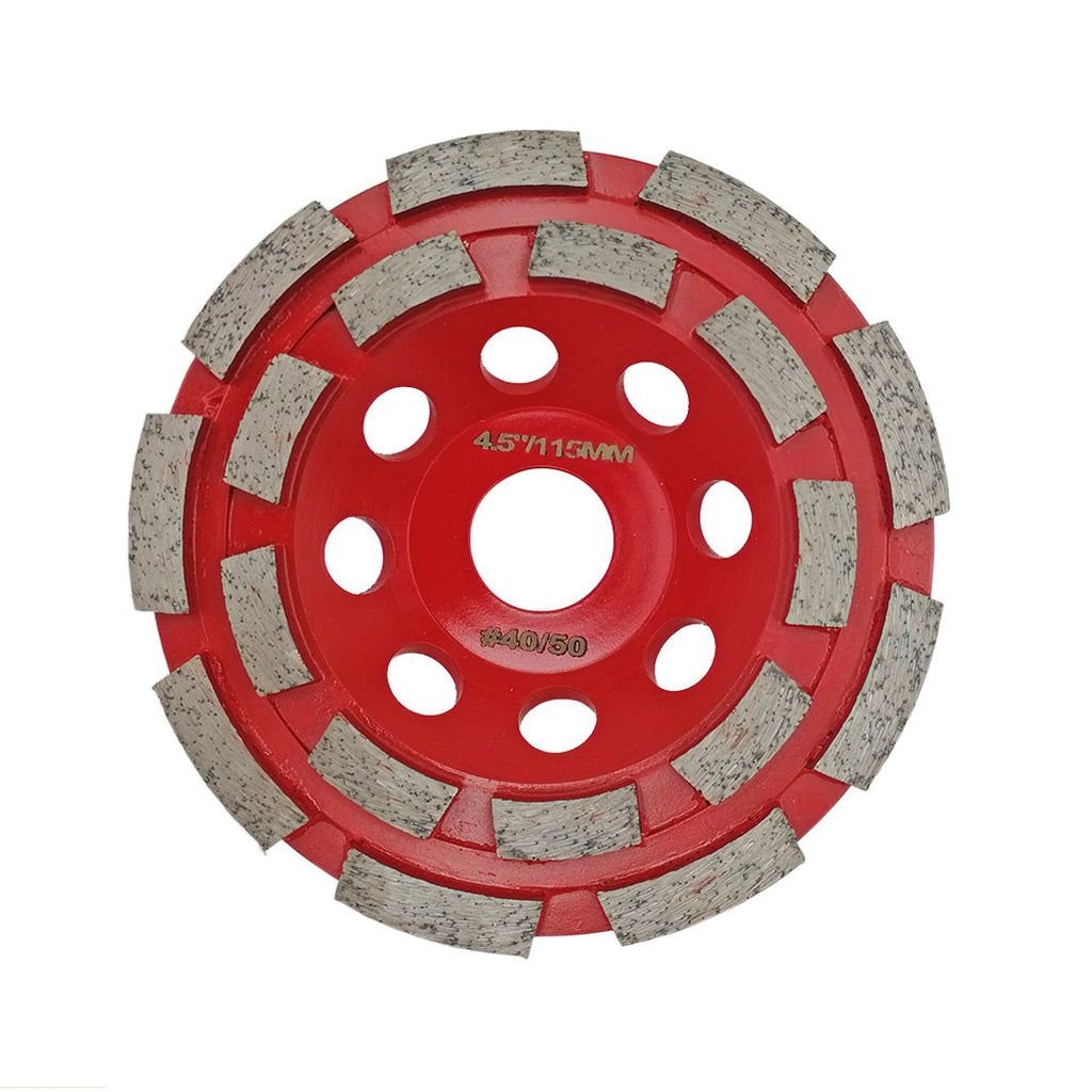 Diashark Concrete Turbo Row Diamond Grinding Cup Wheel Hard Masonry Marble Weld Turbo Cup Disc Fits 7/8 Inch Arbor from 4" to 7"