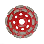 Diashark Concrete Turbo Row Diamond Grinding Cup Wheel Hard Masonry Marble Weld Turbo Cup Disc Fits 7/8 Inch Arbor from 4" to 7"