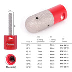Diashark 6-30mm Diamond Finger Milling Bits Porcelain Ceramic Marble M14 or 5/8-11 Thread