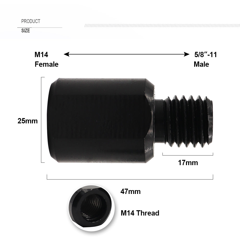 DIASHARK M14 5/8''-11 M10 Thread Adapter Drill Bits  Grinding Wheel Connection Converter