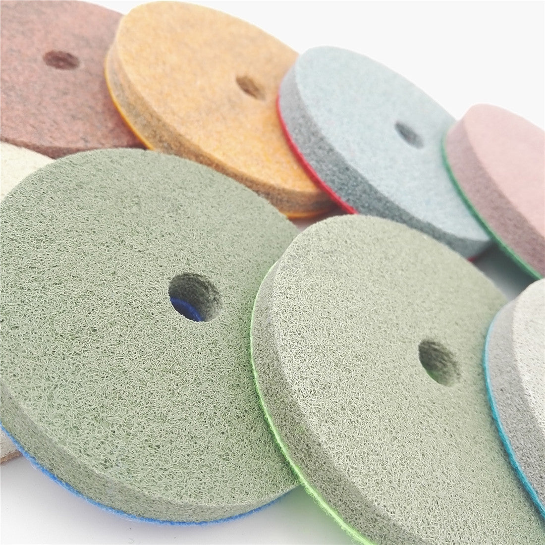 4" Schwammfaser-Polierpads für Marmor und weichere Steine