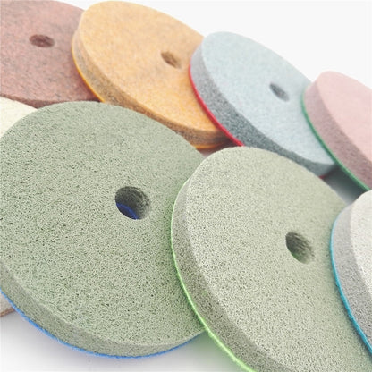 4" Schwammfaser-Polierpads für Marmor und weichere Steine