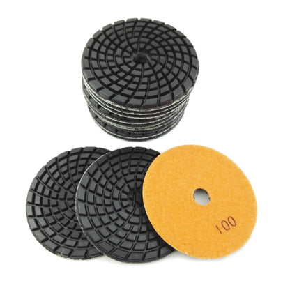 Diashrk 9pcs/12pcs 4" Concrete Resin Wet Diamond Polishing Pads Polishing  Concrete