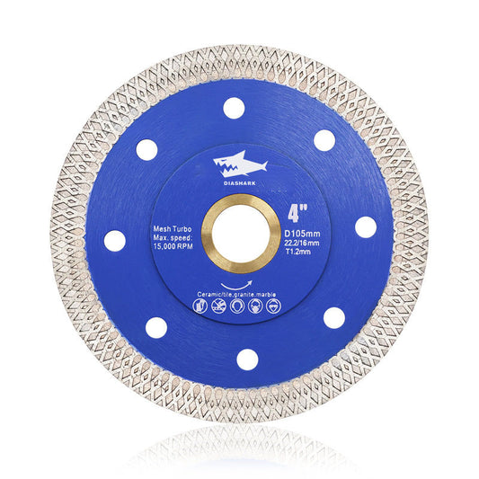 DIASHARK 4"-14" X Mesh Turbo Diamond Blade Cutting for Tile Ceramic Porcelain Marble