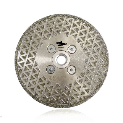 Diashark 4''-9'' Electroplated Cutting and Grinding Disc Single/Double side Coated M14 or 5/8-11 Flange